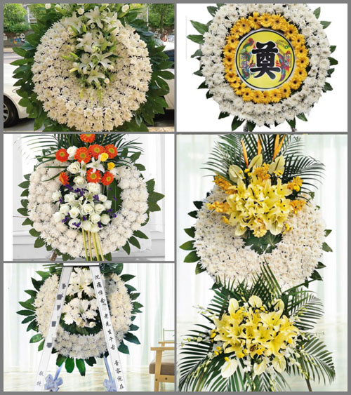 广东广州市白云区同德街道花圈速递